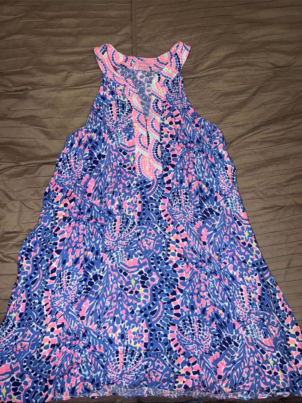 Lilly Pulitzer Pink & Blue Printed Dress